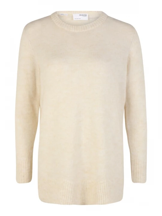 Foto van product Selected Femme Petite Trui 'LITTI' beige