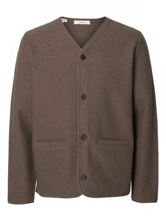 Foto van product SELECTED Gebreid vest bruin