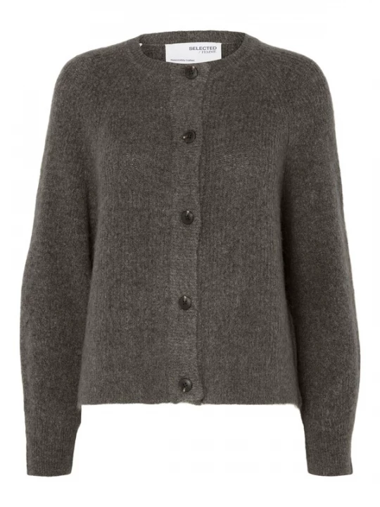 Foto van product SELECTED Gebreid vest 'Lulu ' donkergrijs