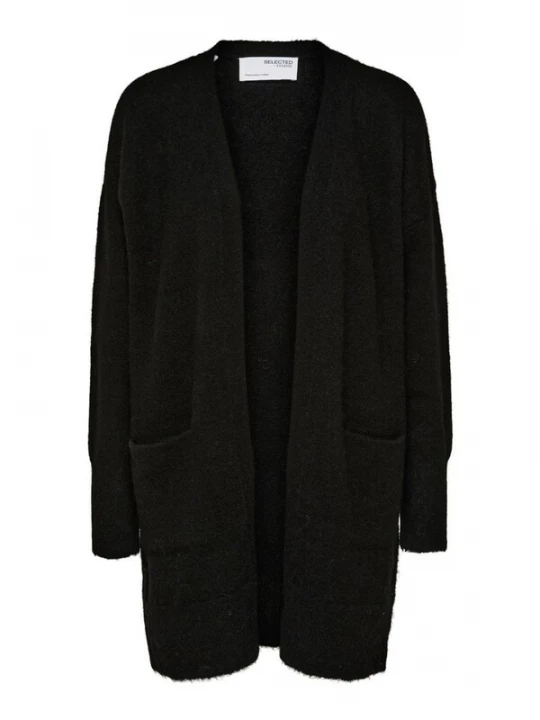 Foto van product SELECTED Gebreid vest 'Lulu' zwart