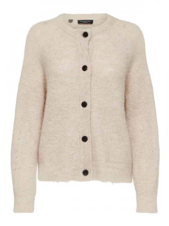 Foto van product SELECTED Gebreid vest 'SLFLulu' beige