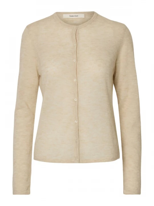 Foto van product SELECTED Gebreid vest 'SLFSHIRLEY' beige