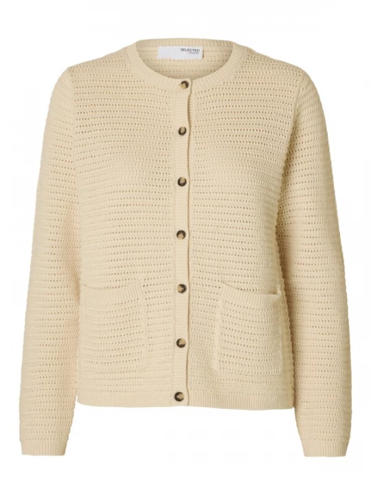 Foto van product SELECTED Gebreid vest 'SLFVinna' beige / bruin