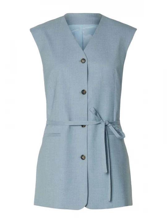 Foto van product SELECTED Gilet 'SLHLisa' duifblauw