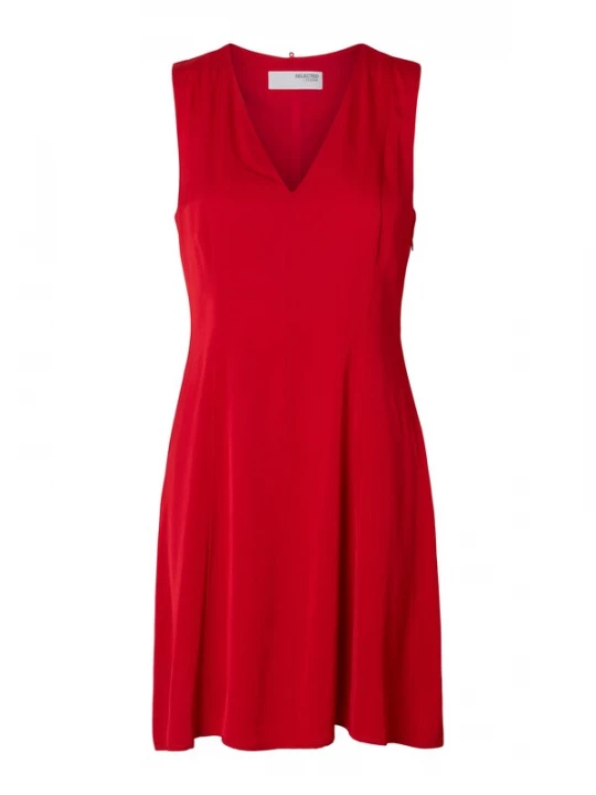 Foto van product SELECTED Jurk 'SLFLEONORE' rood