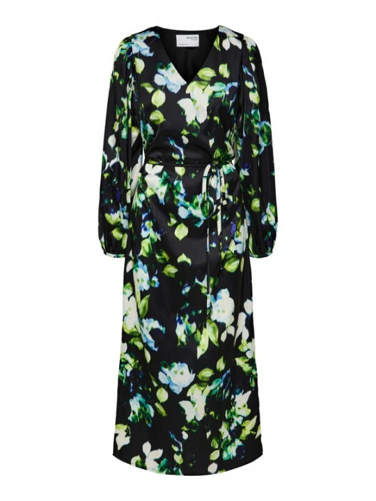 Foto van product SELECTED Jurk 'Solaia' blauw / groen / zwart