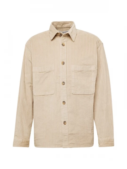 Foto van product SELECTED Overhemd 'PEDER' beige / donkerbeige