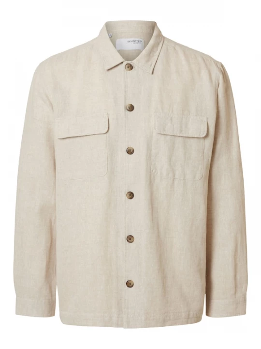 Foto van product SELECTED Overhemd 'SLH-Leroy Sun' taupe