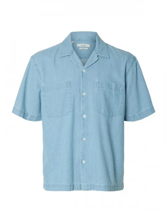 Foto van product SELECTED Overhemd 'SLHCarlo' blauw denim