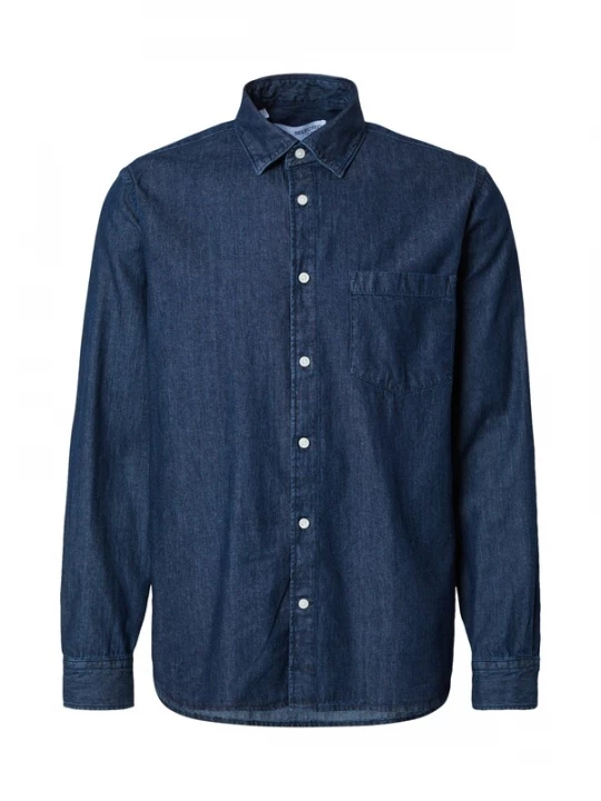 Foto van product SELECTED Overhemd 'SLHCARLO' blauw denim