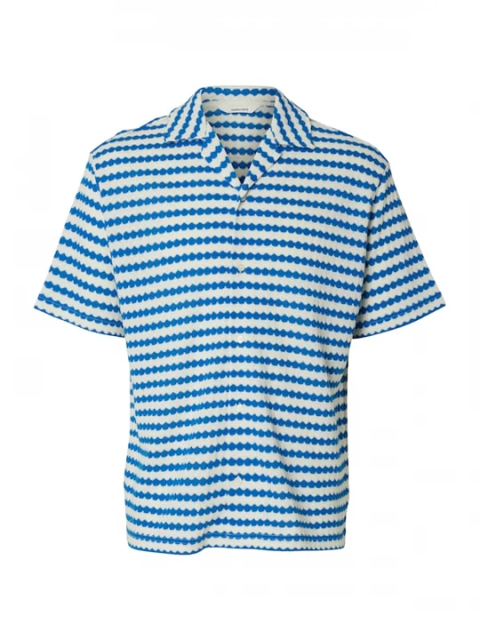 Foto van product SELECTED Overhemd 'SLHDYLAN' blauw / eierschaal