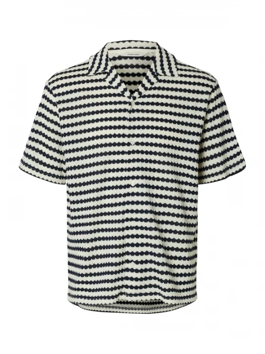 Foto van product SELECTED Overhemd 'SLHDYLAN' zwart / eierschaal