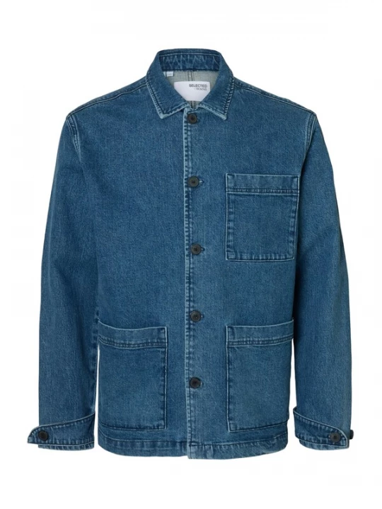 Foto van product SELECTED Overhemd 'SLHJEREMY' blauw denim