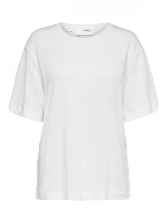 Foto van product SELECTED Oversized shirt 'Vilja' wit gemêleerd