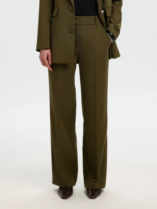 Foto van product SELECTED Pantalon 'SLFRita' olijfgroen