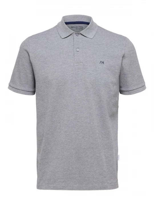 Foto van product SELECTED Shirt 'Dante' grijs gemêleerd