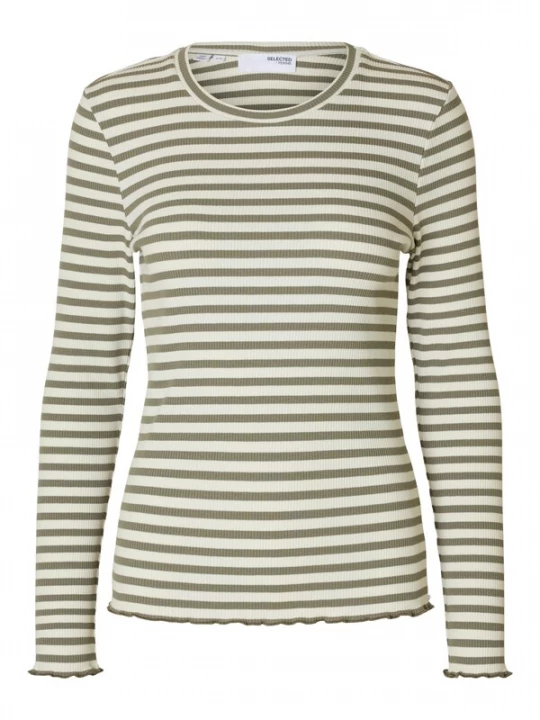Foto van product SELECTED Shirt 'SLFAnna' taupe / donkergrijs