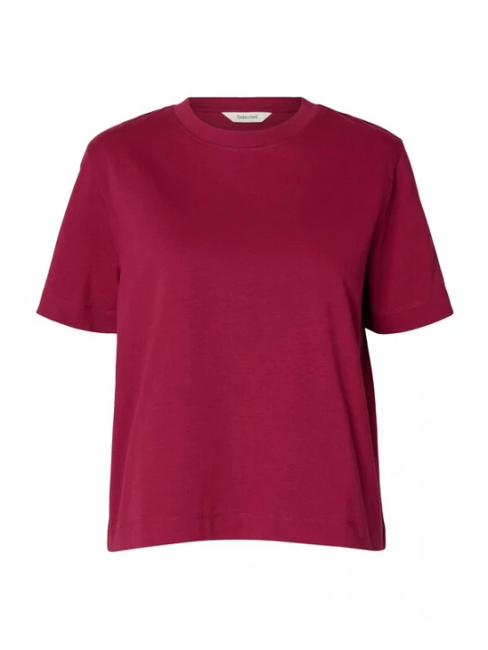 Foto van product SELECTED Shirt 'SLFEssential' magenta