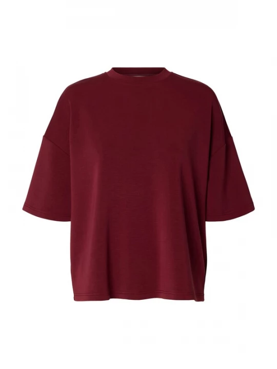 Foto van product SELECTED Shirt 'SLFTenny' wijnrood