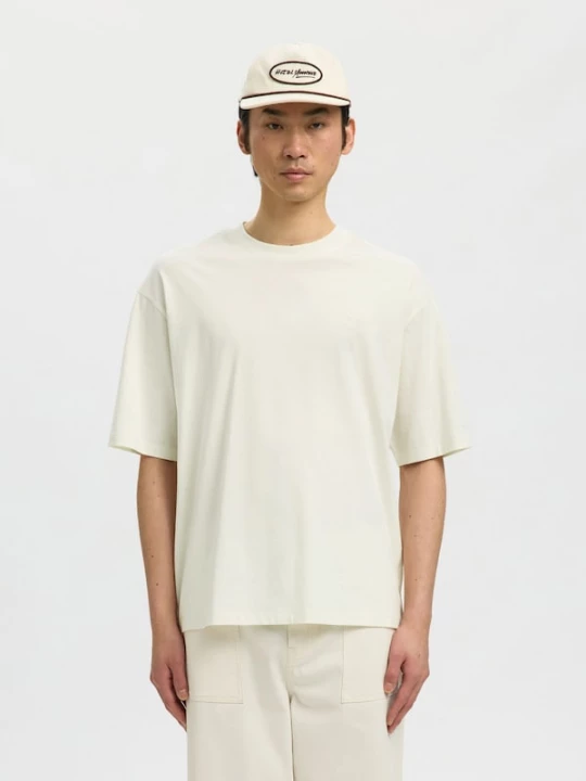 Foto van product SELECTED Shirt 'SLHASPEN' lichtbeige / bruin