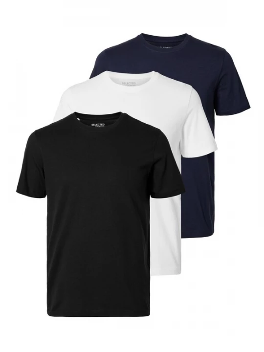 Foto van product SELECTED Shirt 'SLHCormac' navy / zwart / wit