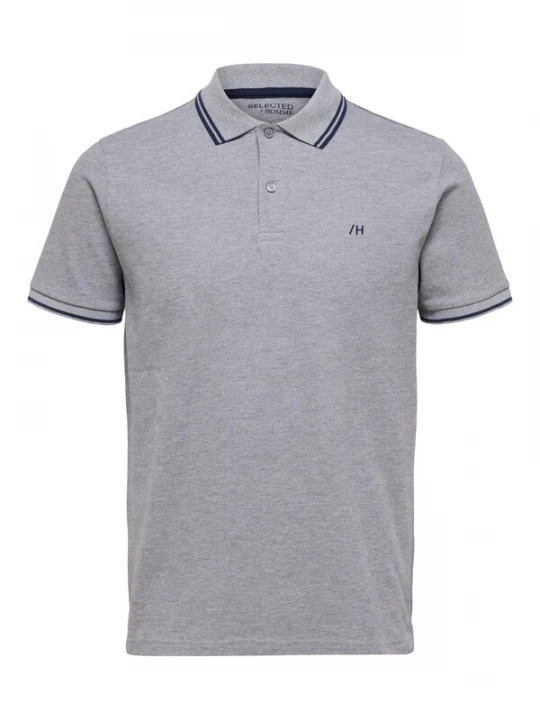 Foto van product SELECTED Shirt 'SLHDante' navy / grijs gemêleerd
