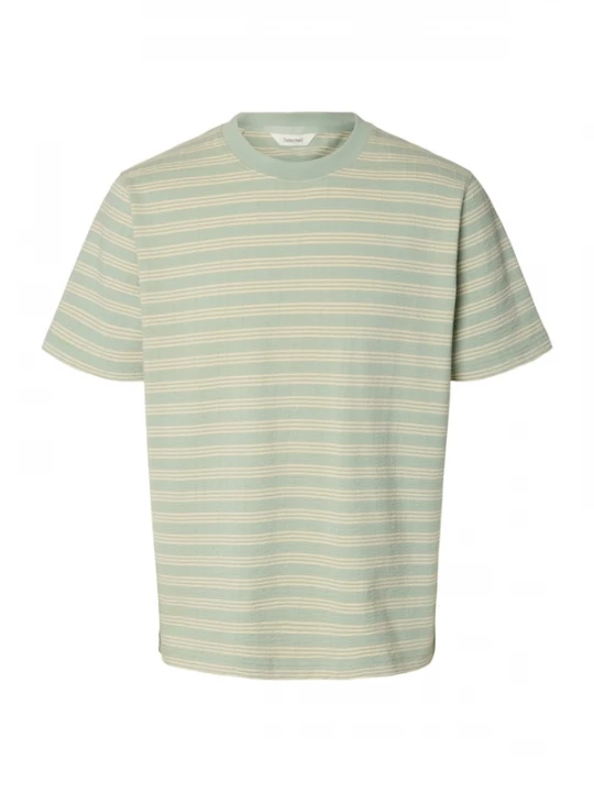 Foto van product SELECTED Shirt 'SLHeli' greige / jade groen