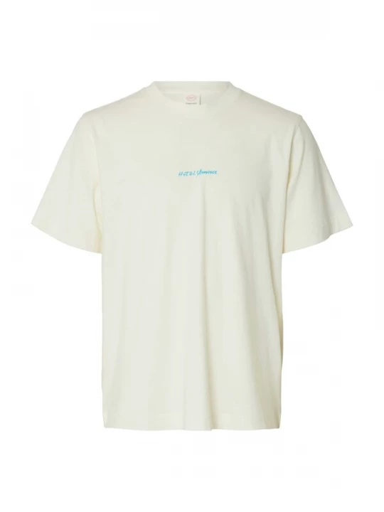 Foto van product SELECTED Shirt 'SLHElias' sand / lichtblauw / karamel / wit