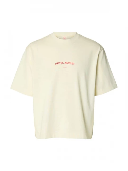 Foto van product SELECTED Shirt 'SLHLiam' crème / grenadine