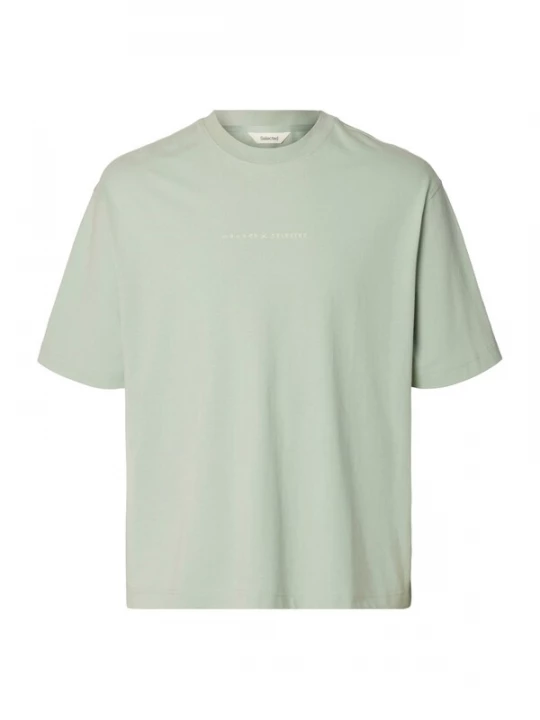 Foto van product SELECTED Shirt 'SLHNorman' ecru / geel / pastelgroen / zwart