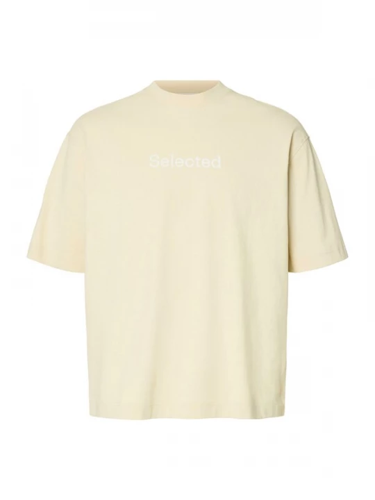 Foto van product SELECTED Shirt 'SLHWILL' sand / wit