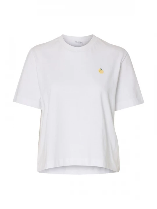 Foto van product SELECTED Shirt 'SLWELLA' geel / groen / wit