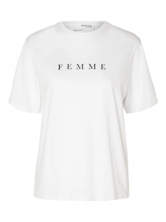 Foto van product SELECTED Shirt 'VILJA' zwart / wit
