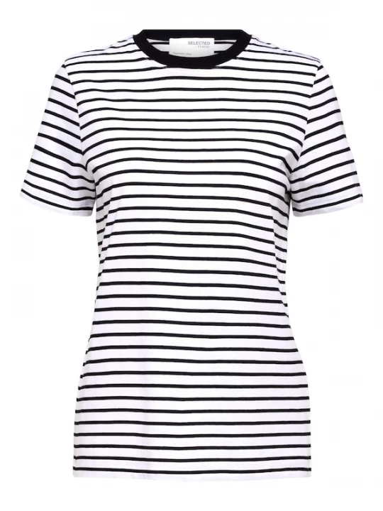 Foto van product SELECTED Shirt zwart / wit