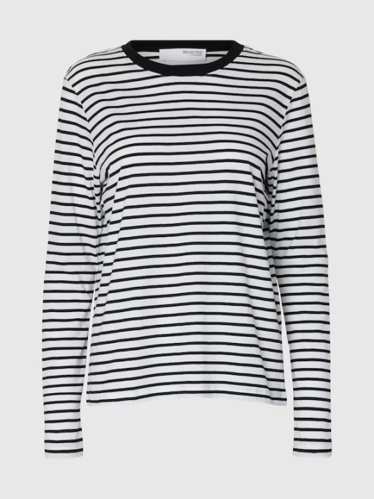 Foto van product SELECTED Shirt zwart / wit