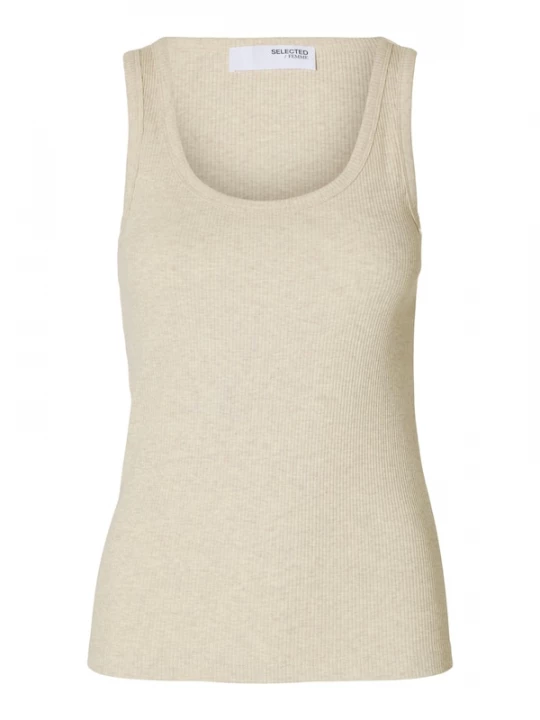Foto van product SELECTED Top 'SLFANNA' beige