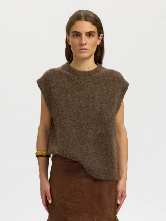 Foto van product SELECTED Trui 'SLWLulu' bruin gemêleerd