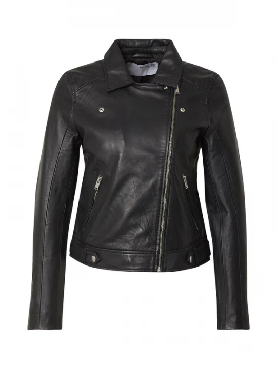 Foto van product SELECTED Tussenjas 'Katie' zwart / zilver