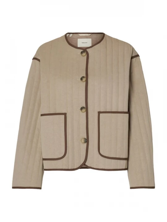 Foto van product SELECTED Tussenjas 'SLFMALINA' donkerbeige / donkerbruin