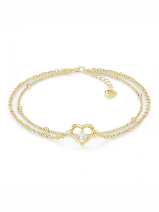 Foto van product SERASAR Armband 'Anklet Heart' goud