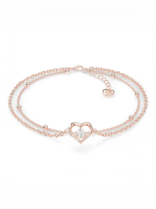 Foto van product SERASAR Armband 'Anklet Heart' rose-goud
