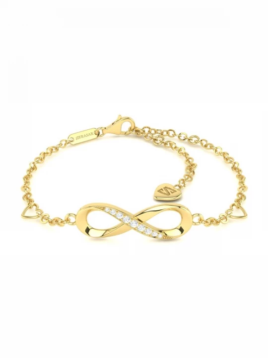Foto van product SERASAR Armband 'Anklet Infinity' goud