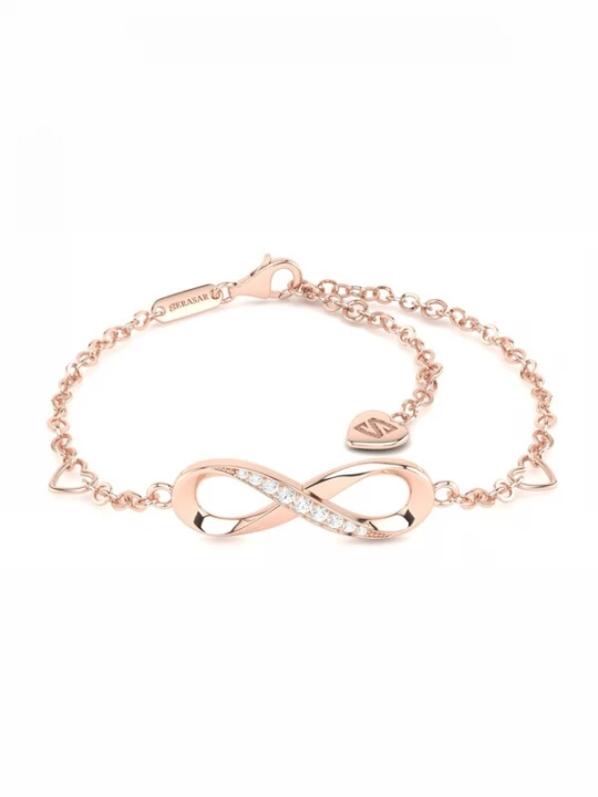 Foto van product SERASAR Armband 'Anklet Infinity' rose-goud