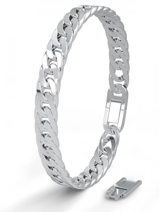 Foto van product SERASAR Armband 'Cuban' zilver
