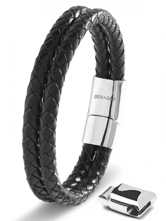 Foto van product SERASAR Armband 'Double' zilver