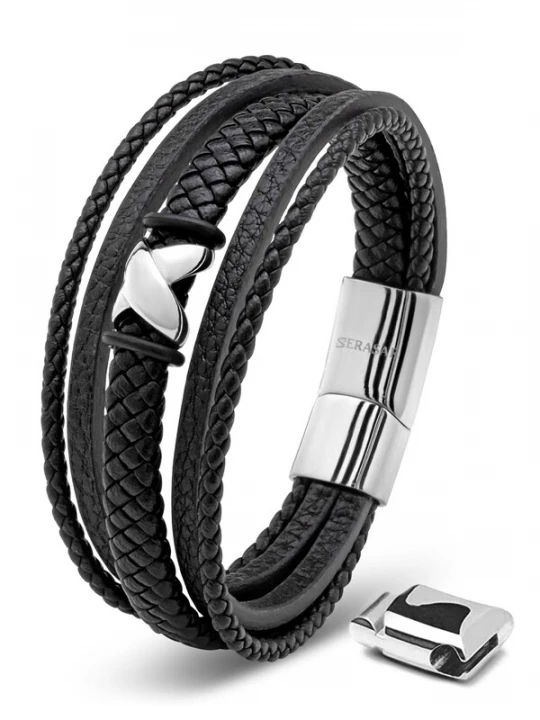 Foto van product SERASAR Armband 'Flake' zilver