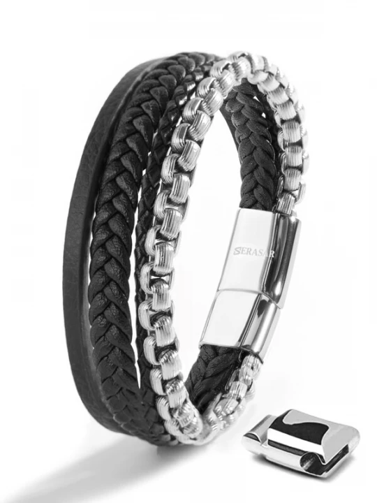 Foto van product SERASAR Armband 'Hero' zilver