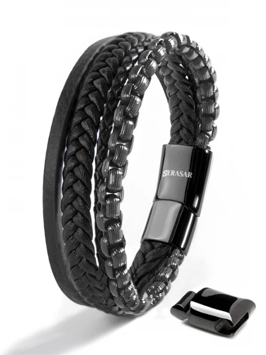 Foto van product SERASAR Armband 'Hero' zwart