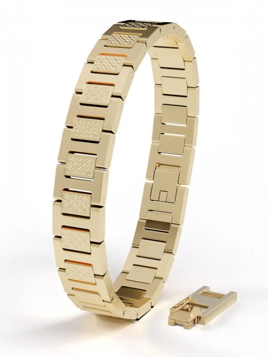 Foto van product SERASAR Armband 'Herrenarmband aus Edelstahl "Power"' goud