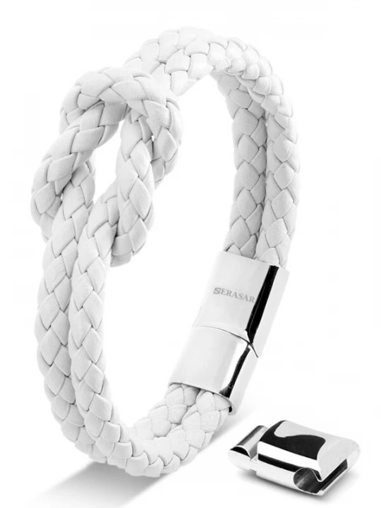 Foto van product SERASAR Armband 'Knot' wit